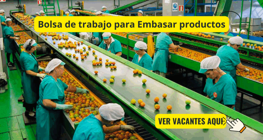 Personal para empacar diferentes productos