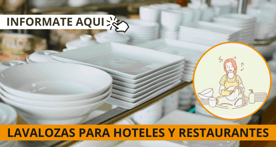 Personal para lavaplatos en hoteles y restaurantes