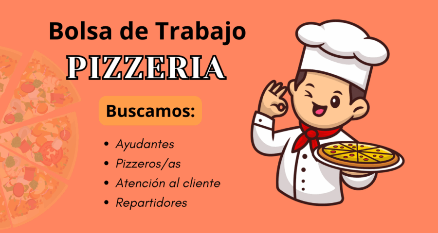 Pizzería requiere personal inmediato