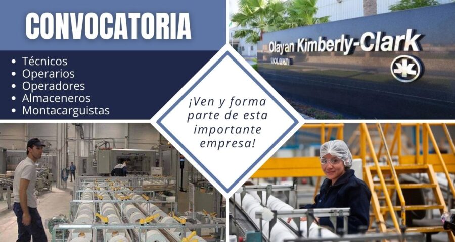 Reconocida organización KIMBERLY CLARK organiza convocatoria para nuevos colaboradores