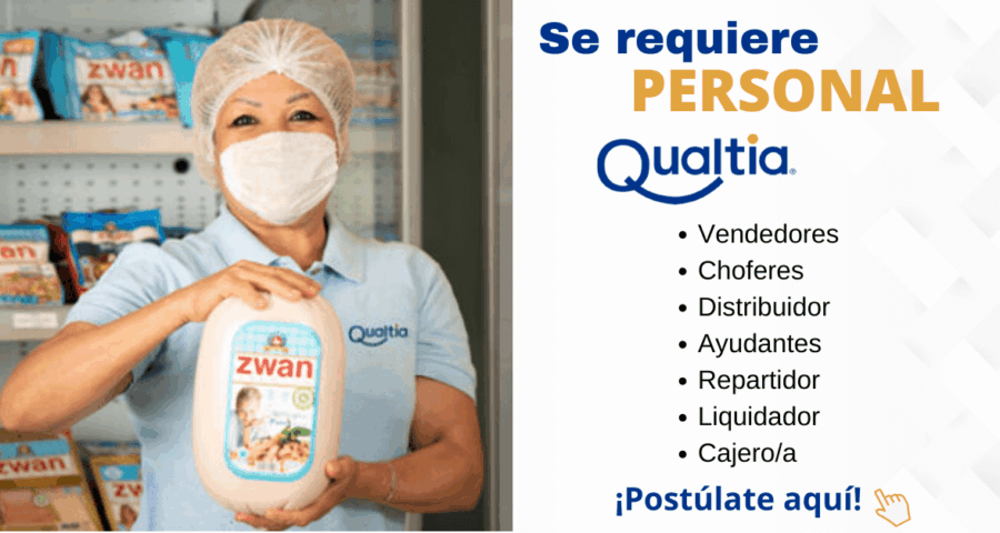 Requerimiento de personal para empresa de alimentos Qualtia