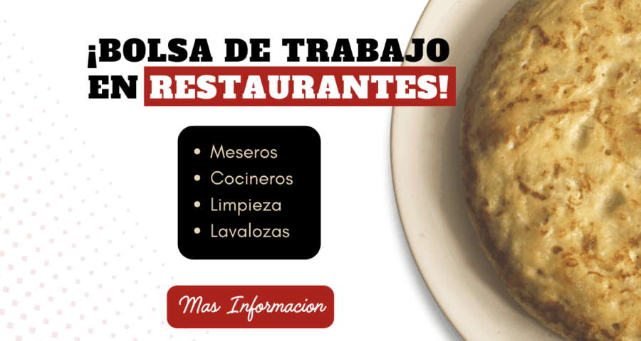 Restaurante busca personal para diferentes sectores