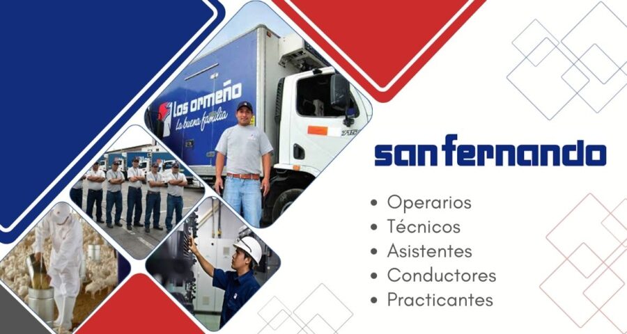SAN FERNANDO ofrece nuevas y atractivas plazas para personas proactivas