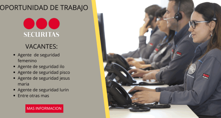 SECURITA- Cuenta con nuevos puestos de trabajos disponibles