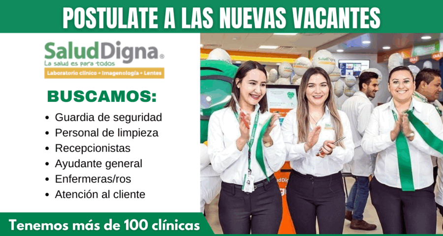 Salud Digna sigue reclutando mas personal de trabajo