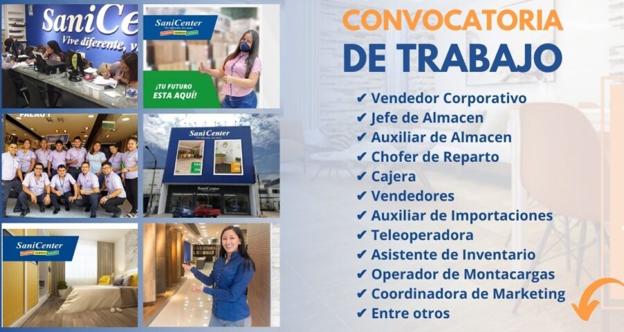SaniCenter Convocatoria a nivel Nacional