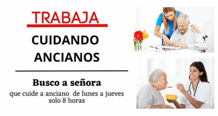 Se contrata personal para cuidado de adultos mayores