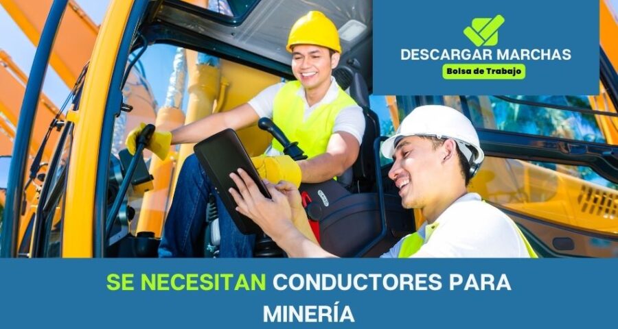 Se necesita conductor para Minería
