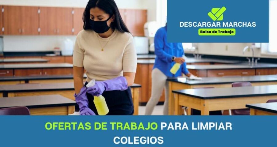 Se necesita personal de limpieza para colegios
