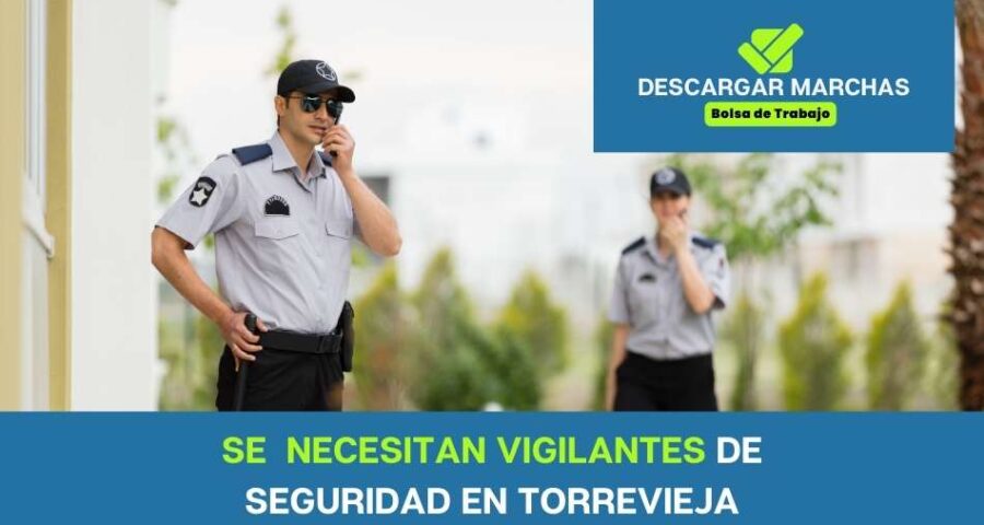 Se necesita vigilante de seguridad en Torrevieja