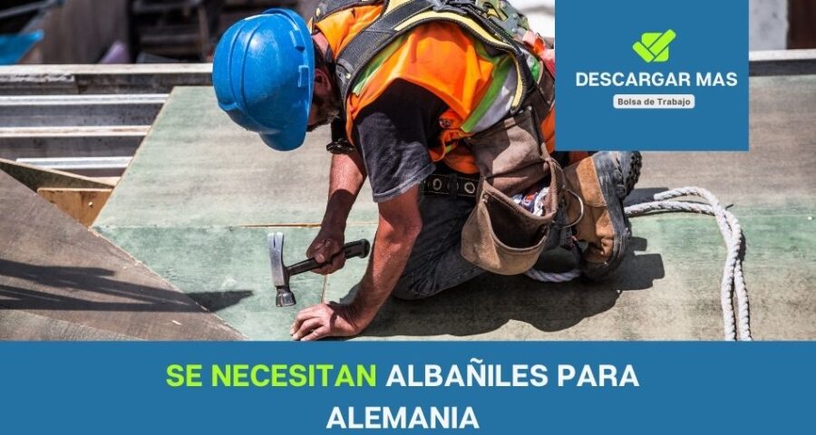 Se necesitan albañiles para Alemania