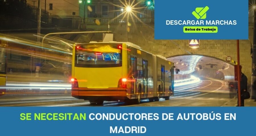 Se necesitan conductores de autobús Madrid