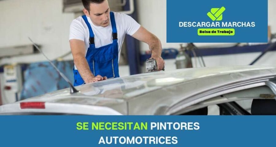 Se necesitan pintores automotrices