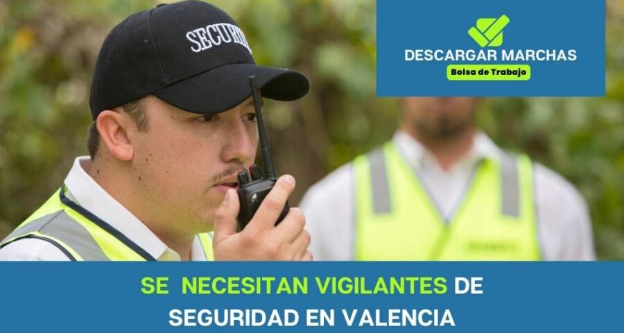 Se necesitan vigilantes de seguridad en Valencia