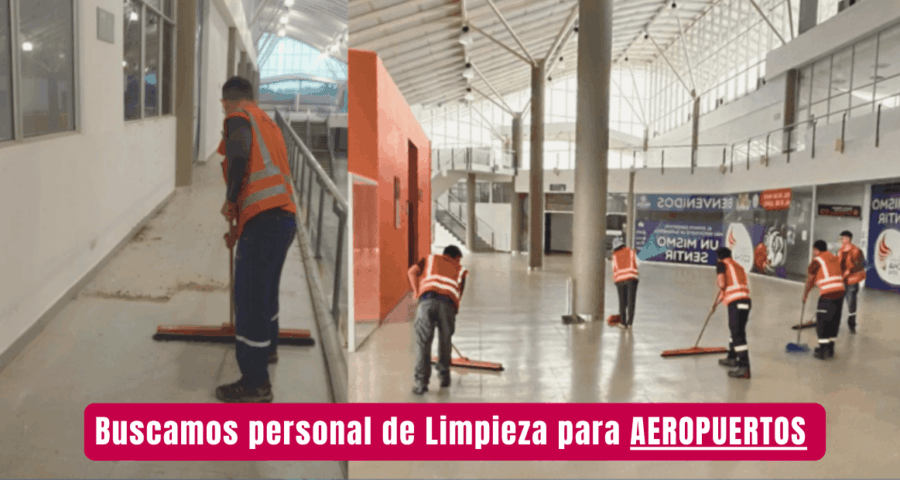 Se requiere personal de Limpieza para Aeropuerto