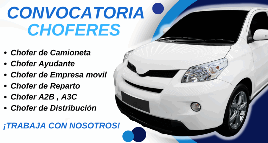 Se requiere urgente: Choferes a nivel nacional ¡Únete al equipo!