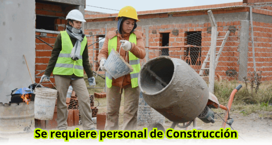 Sector construcción busca personal