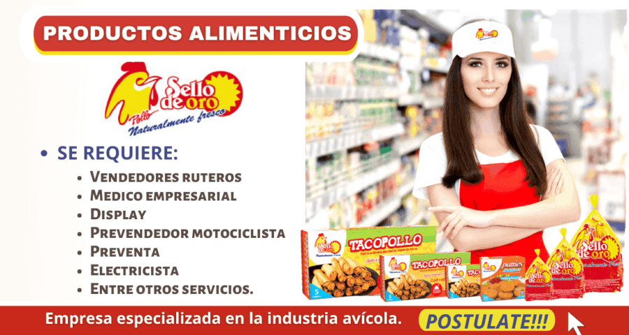 Sello de Oro busca personal para trabajo de producción
