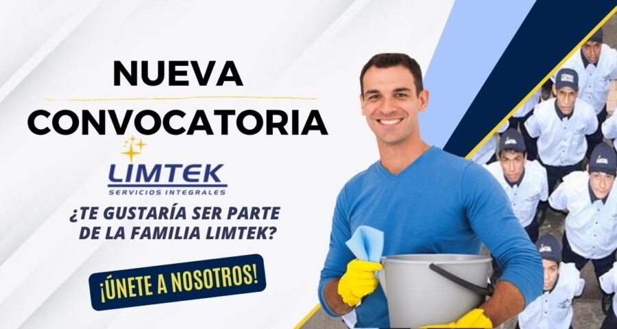 Súmate a la reciente convocatoria para operarios de limpieza en LIMTEK