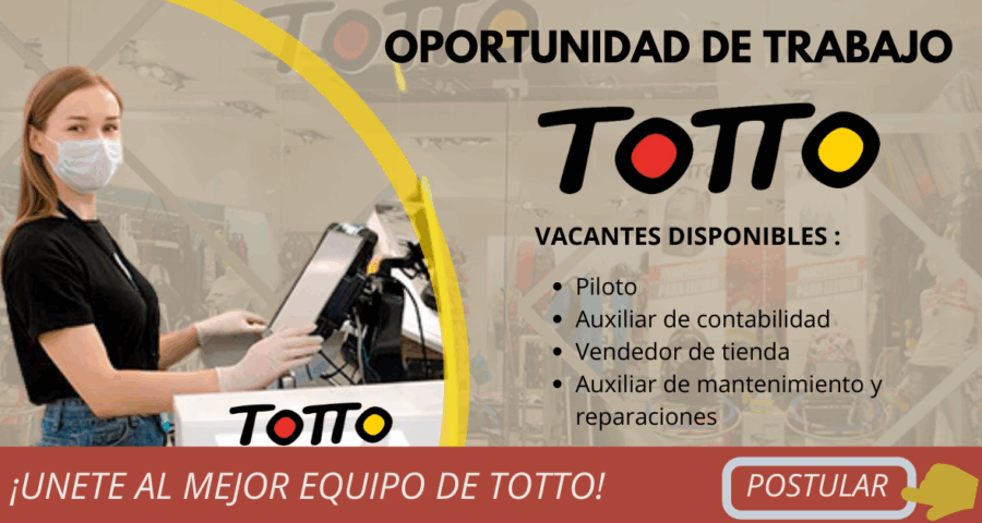 TOTTO -Requiere de tu talento disponible
