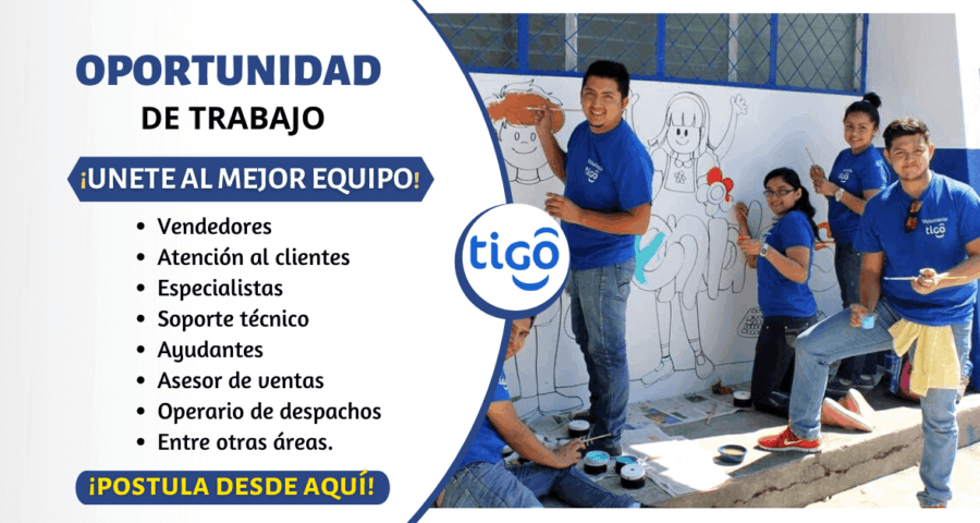 Telecomunicaciones Tigo tiene nuevos empleos disponibles