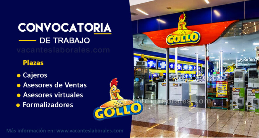 Tiendas Gollo solicita personal por Temporada  a Cajeros, Asesores de Venta y más