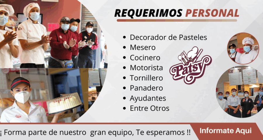 Trabaja en PATSY que ofrece Nuevas Plazas de Empleo