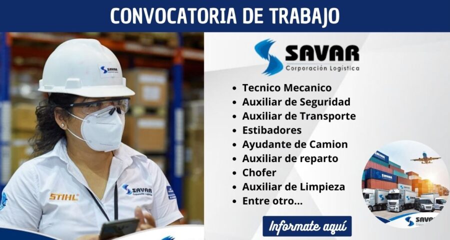 Trabaja en SAVAR AGENTES DE ADUANAS