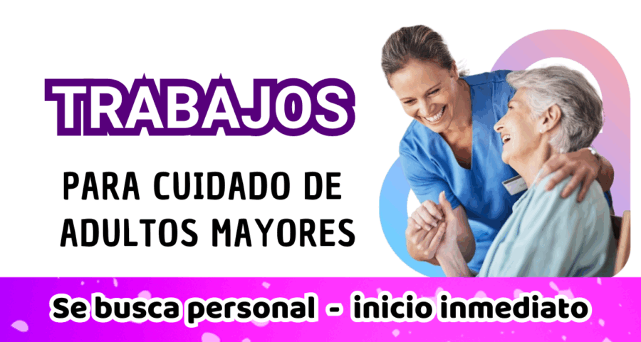 Trabajo en cuidados de adultos mayores