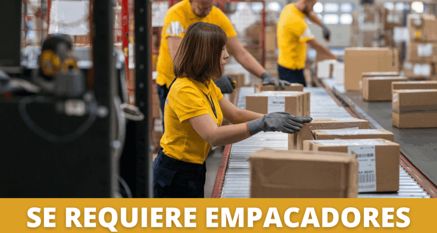 Trabajo para Empacadores de productos
