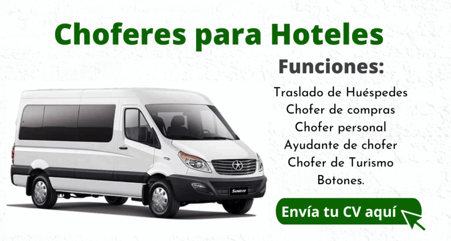 Trabajos de chofer de hotel