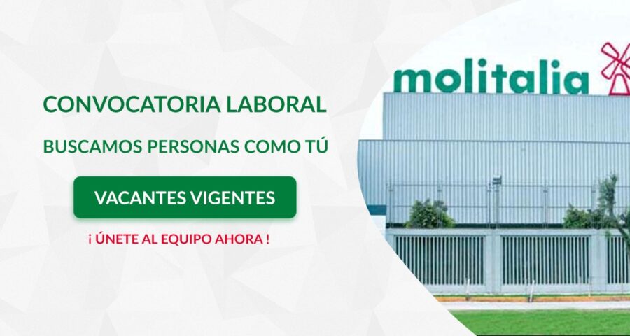 Trabajos/Empleos, Practicas en Molitalia, sé parte de una de la empresas más grandes del país