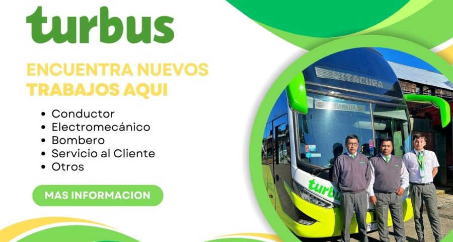 Turbus – Empleos para Conductores, Servicio al Cliente, Aseador de Vehículos y Electromecánico