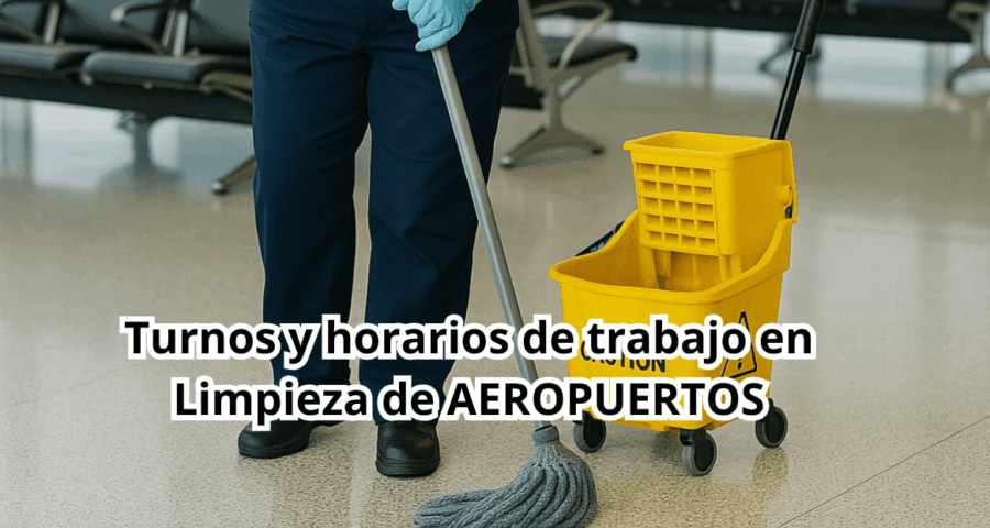 Turnos y horarios de trabajo en Limpieza de Aeropuertos