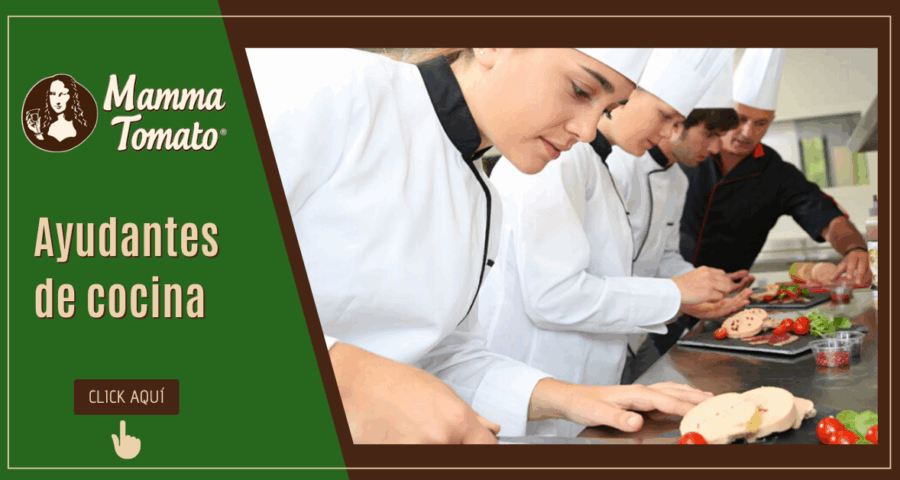 Ven y forma parte de la reciente convocatoria para ayudantes de cocina en Mamma Tomato