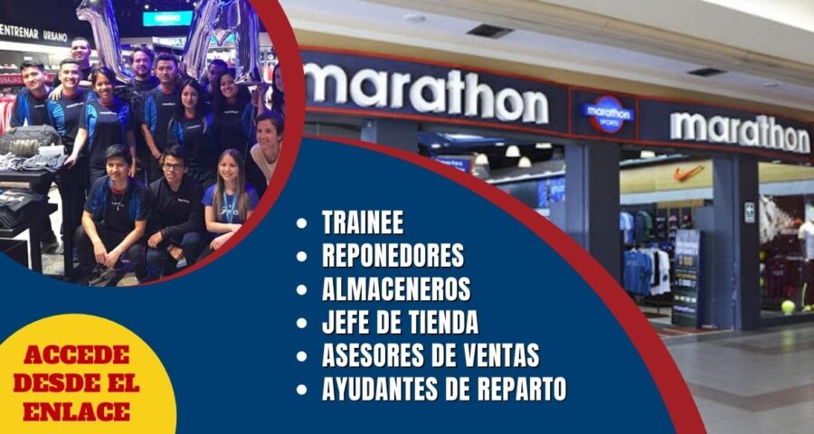 Ven y únete al exitoso equipo MARATHON