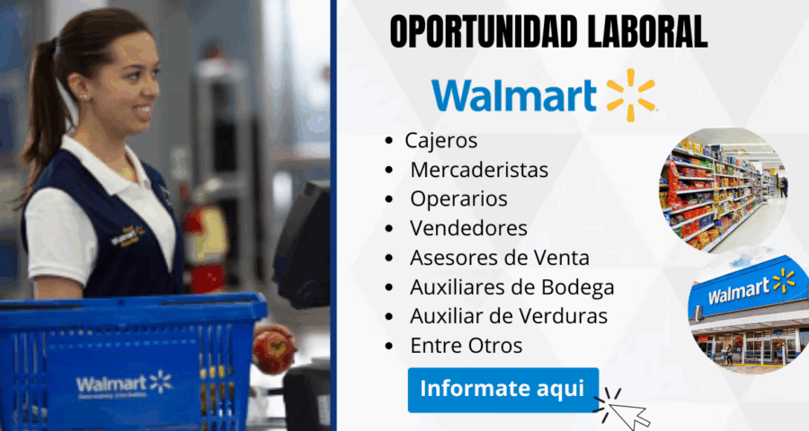 WALMART – Abre nueva convocatoria con nuevas plazas de empleo en diferentes países