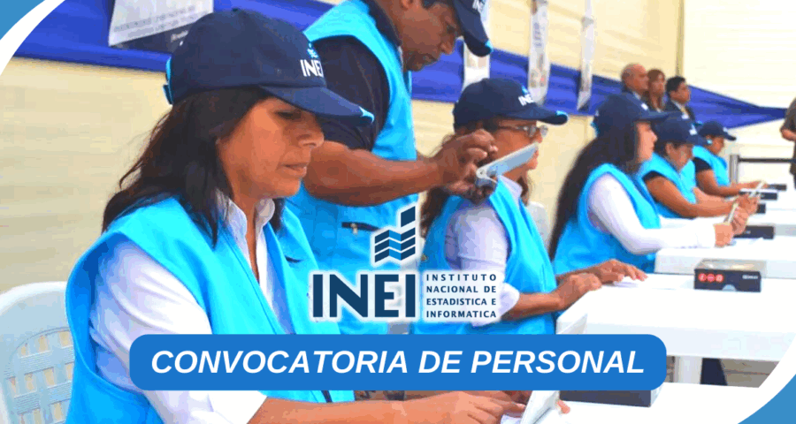 ¡POSTULA HOY! INEI ofrece puestos de trabajo con sueldo de hasta S/. 6000 Soles