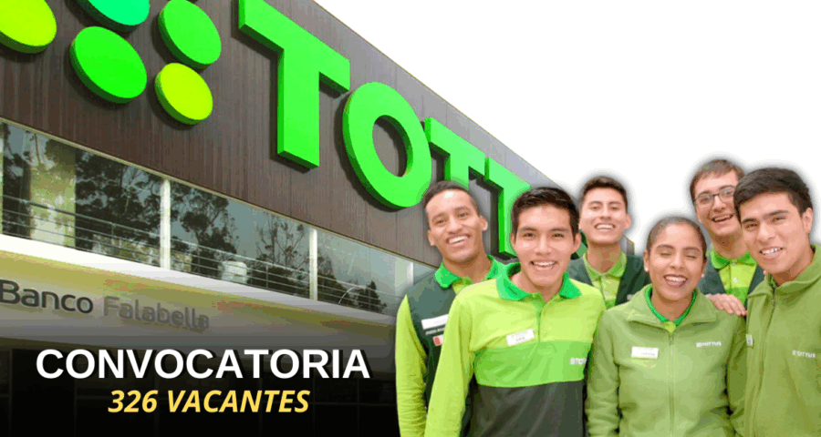 ¿Buscas trabajo? Tottus ofrece puestos con sueldo de hasta S/.2800 Soles